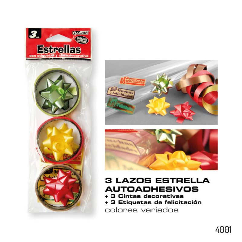 Set Decoracion - Cinta, Estrella y Felicitacion