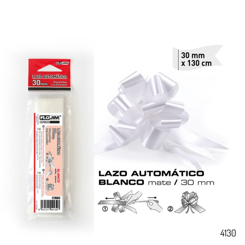 Lazo Automatico - Blanco 30 mm.