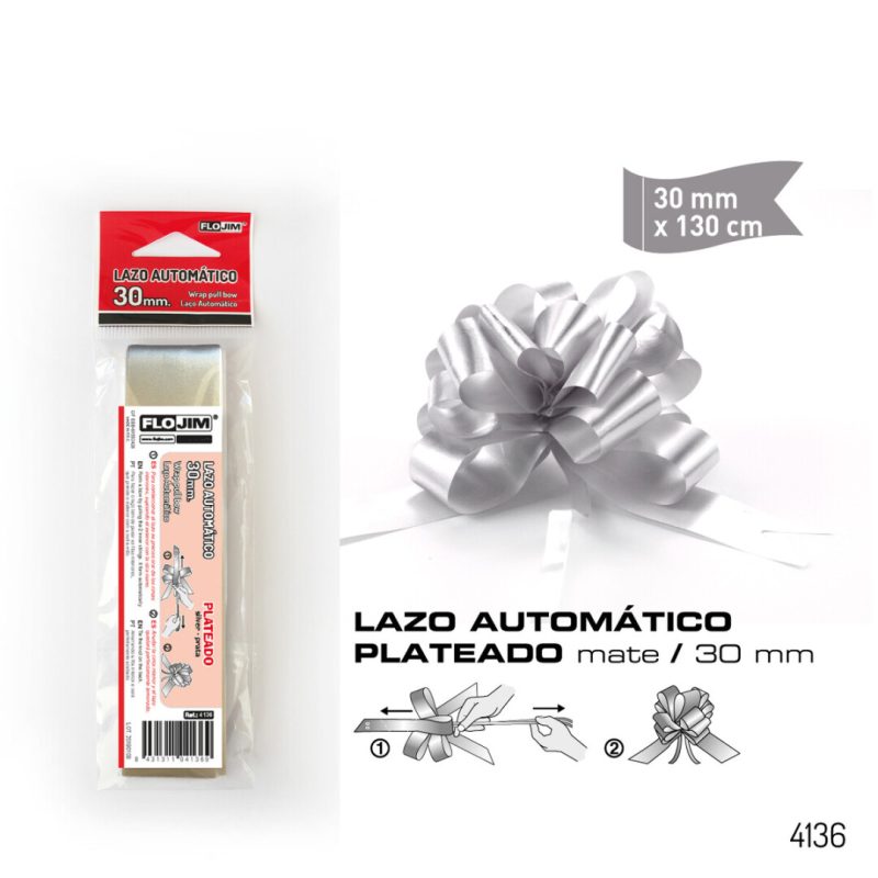 Lazo Automatico - Plata 30 mm.