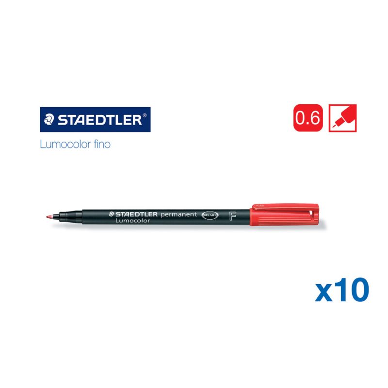 Lumocolor Permanent Fino (Rojo) STAEDTLER