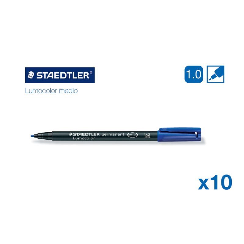 Lumocolor Permanent Medio (Azul) STAEDTLER