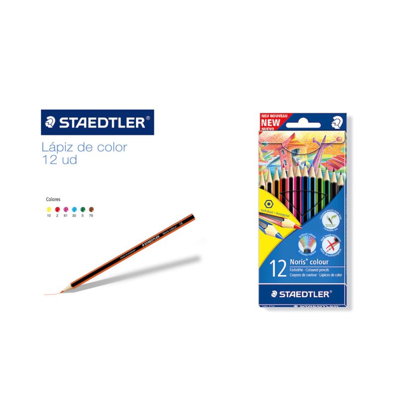Caja 12 lapices de Colores NORIS CLUB STAEDTLER