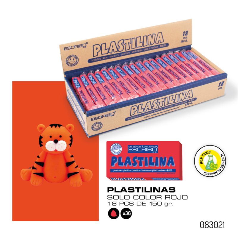 Plastilina - 150 g. Color Rojo