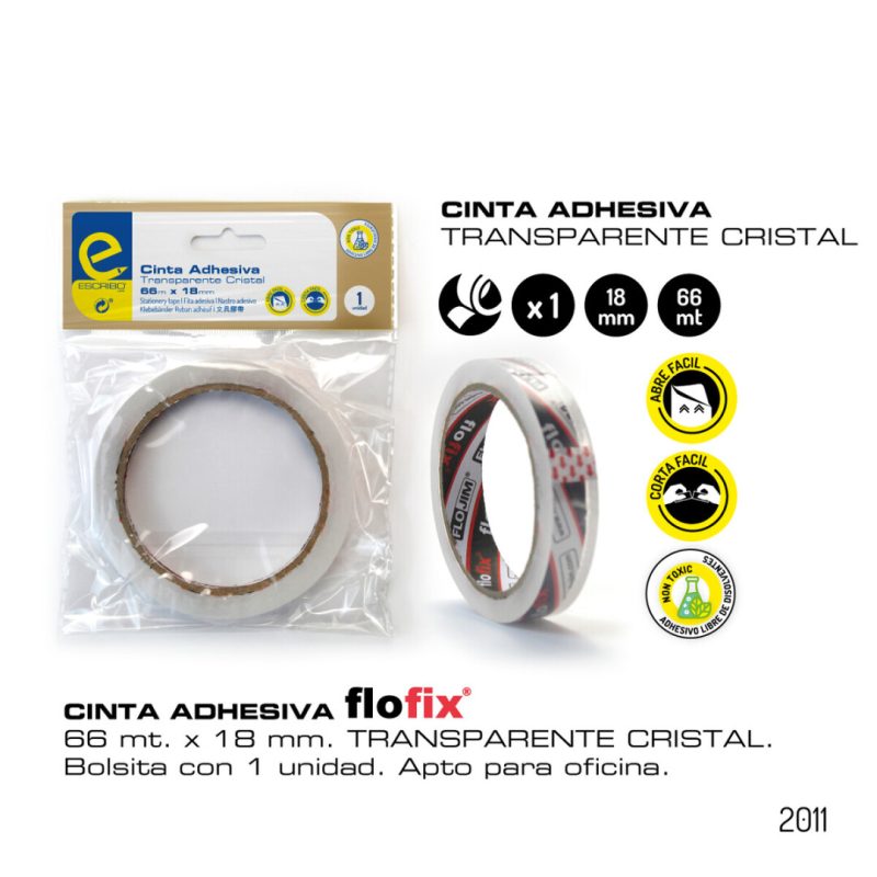 Blister R/CELO 66 m. x 18 mm. TRANSPARENTE CRISTAL